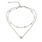 Opal שרשרת לב